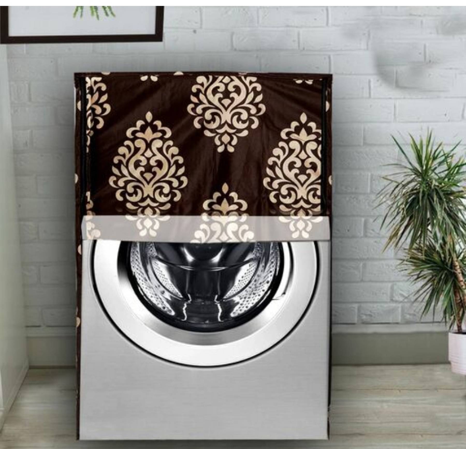     			GoCose Home Front Load Washing Machine Cover Compatiable For 5 kg,6 kg,7 kg,8 kg - Bronze