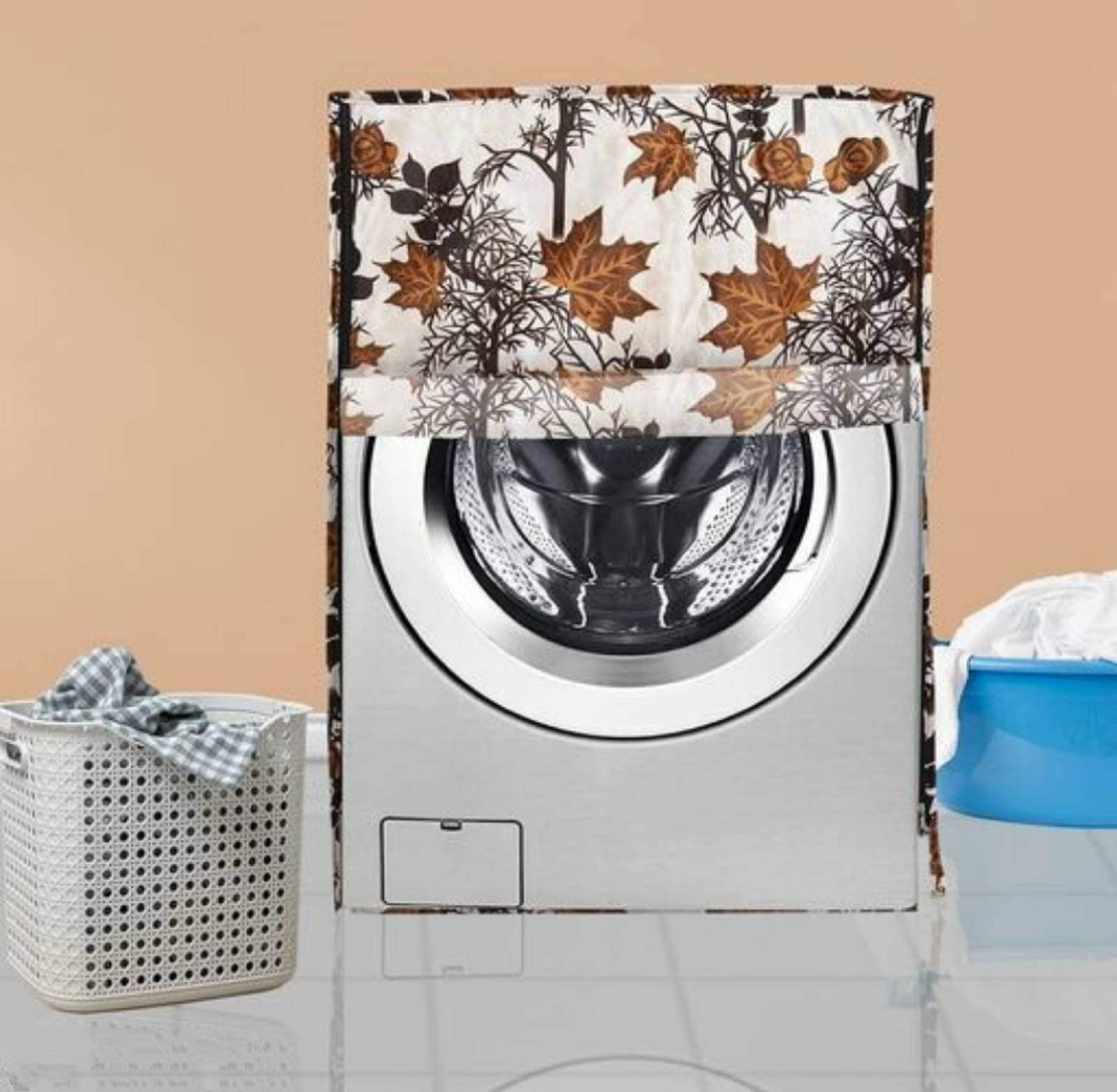     			GoCose Home Front Load Washing Machine Cover Compatiable For 5 kg,6 kg,7 kg,8 kg - Beige