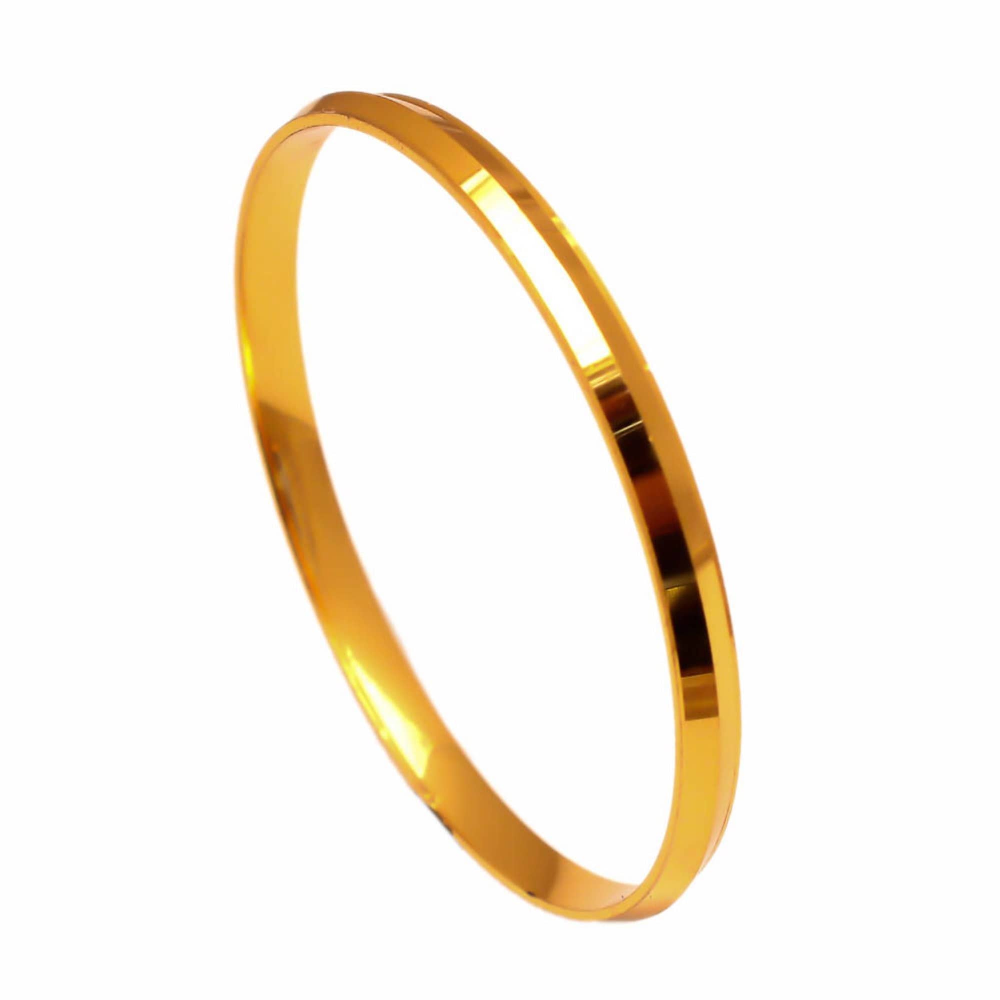 Jewar Mandi Gold Sikh Kada ( Pack of 1 ) - Bangles & Bracelets | Buy online on ZillyBuy