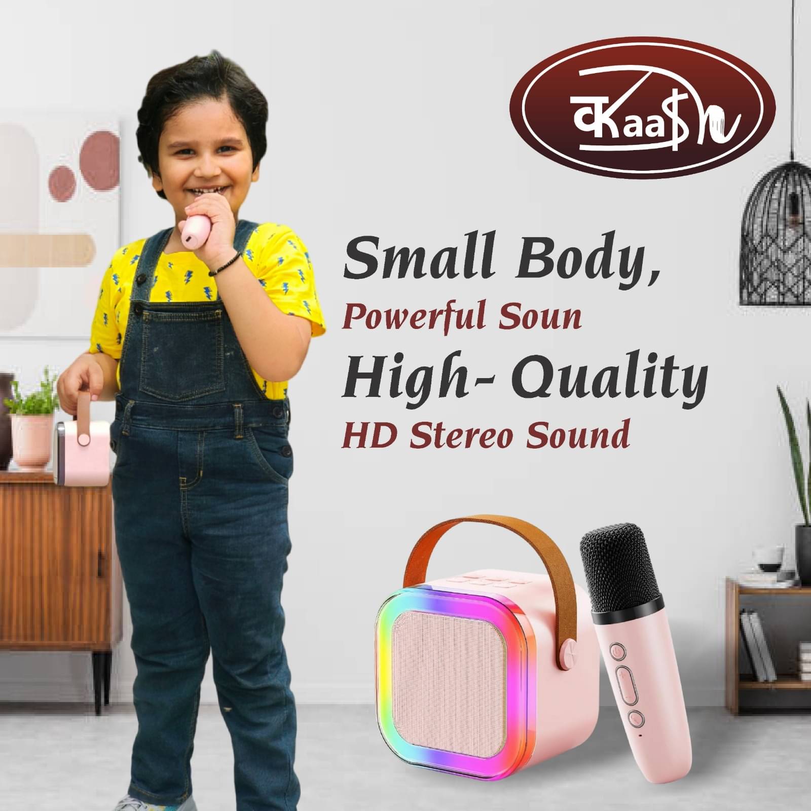     			Kaash Bluetooth Speaker Wireless Karaoke Players