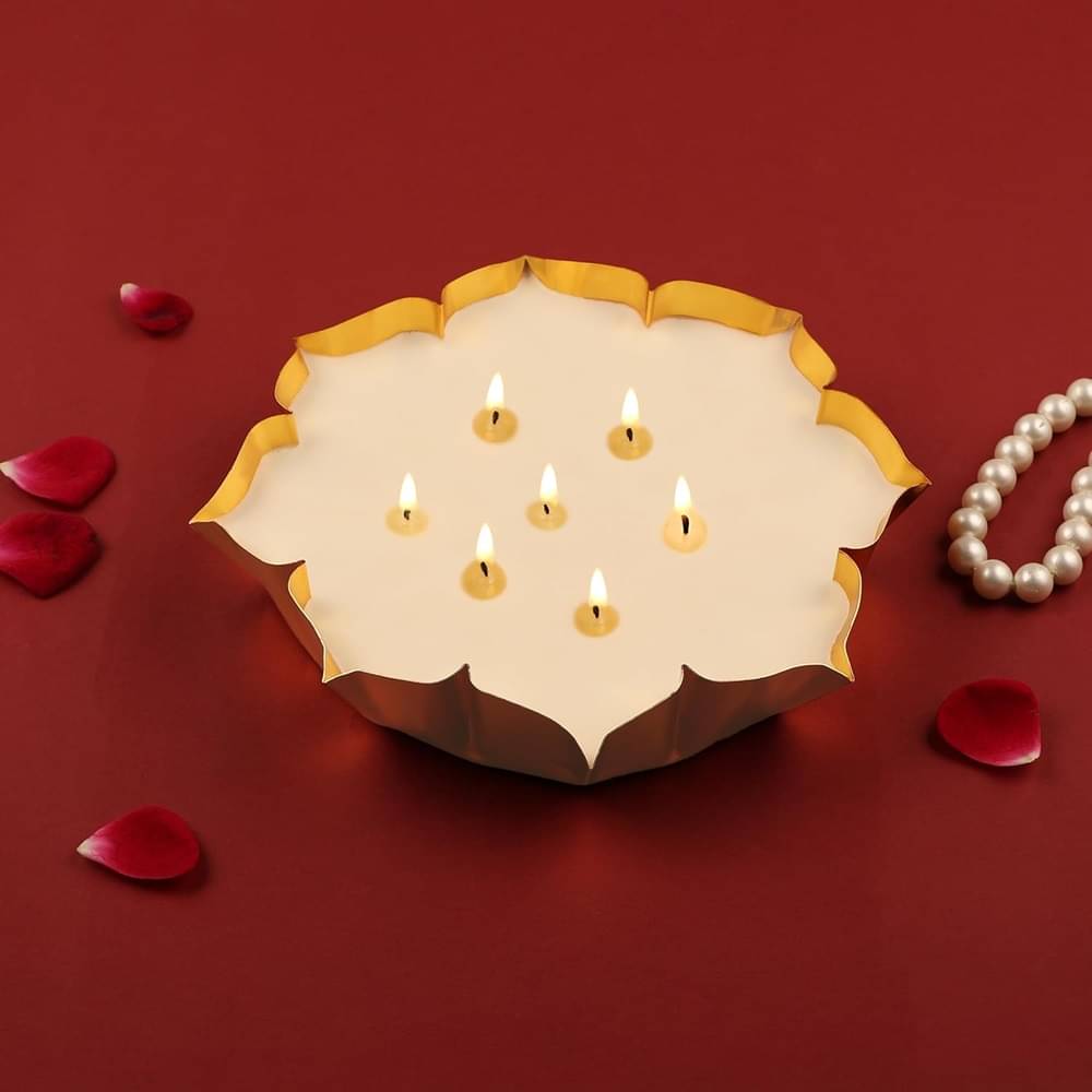     			Parkash Candles Gold Jasmine Votive Candle 15 cm ( Pack of 1 )