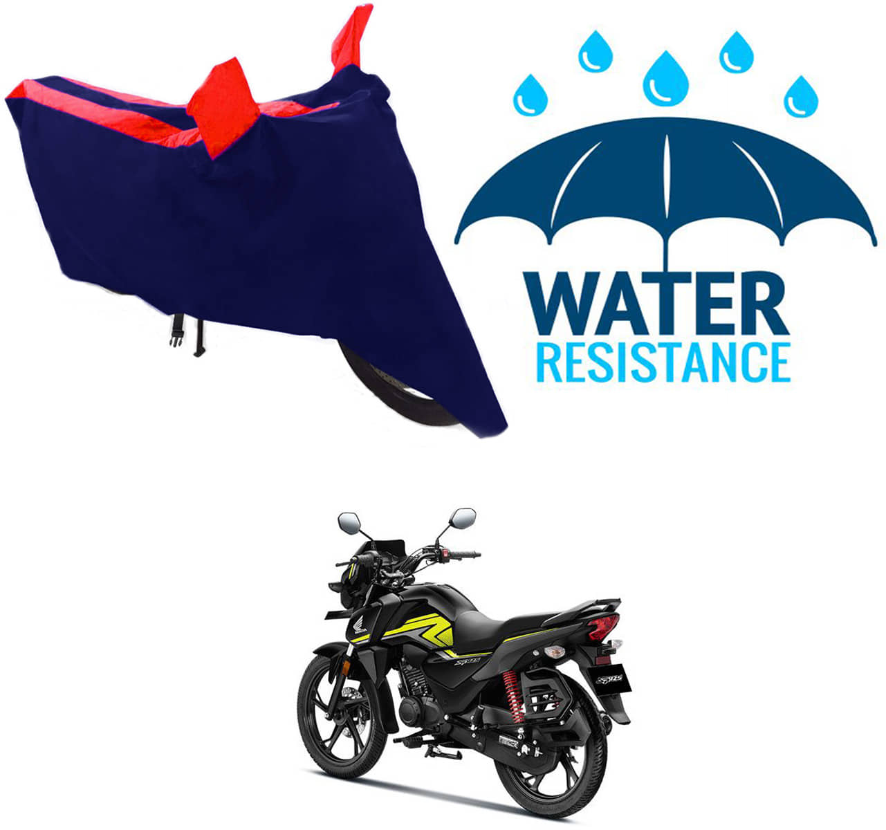RONISH Bike Body Cover for Honda CB 125 Shine SP ( Pack of 1 ) , Red