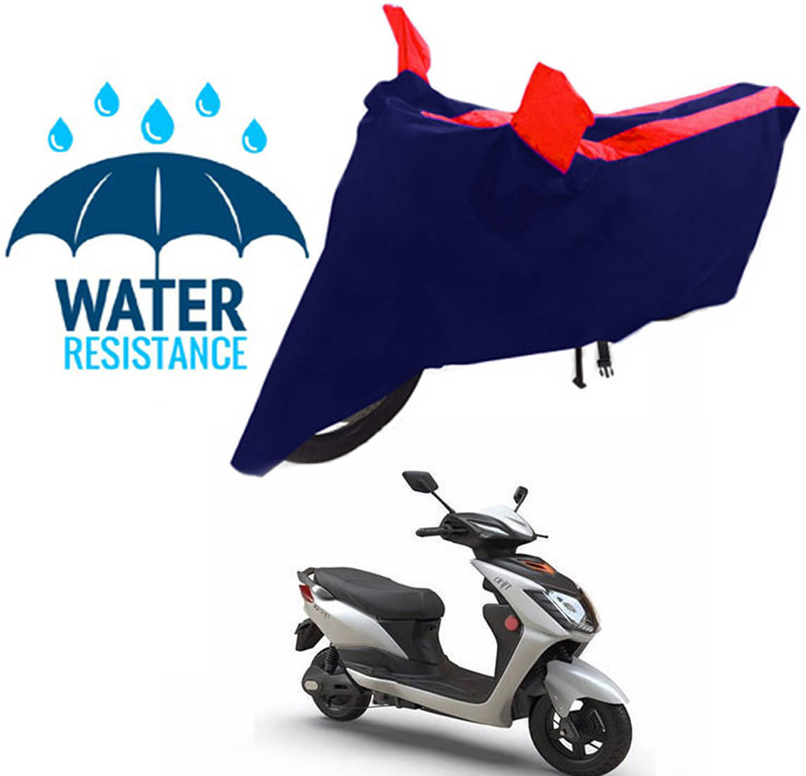 RONISH Bike Body Cover for All Brands Scooty ( Pack of 1 ) , Red RONISH Bike Body Cover for All Brands Scooty ( Pack of 1 ) , Red