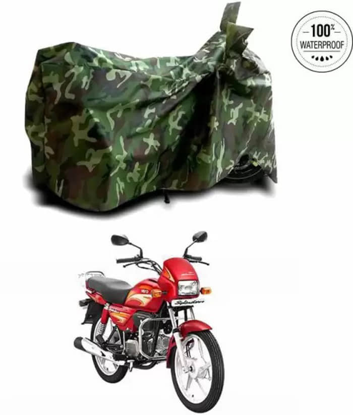 RONISH Bike Body Cover for Hero Splendor Plus ( Pack of 1 ) , Multicolour