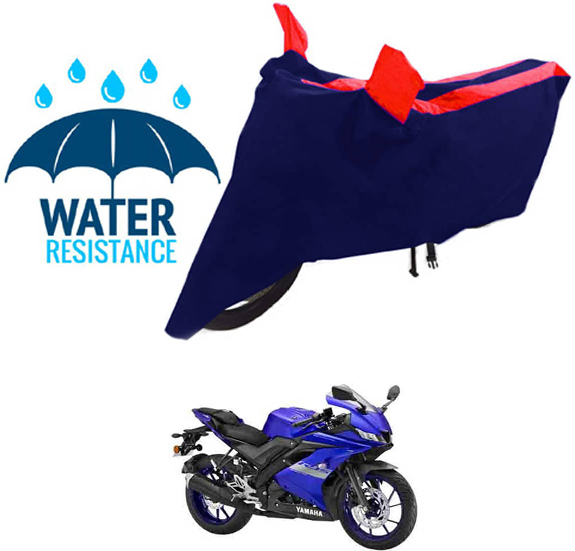 RONISH Bike Body Cover for Yamaha YZF R15 V3.0 ( Pack of 1 ) , Red