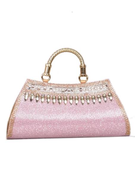     			SUNESH CREATION Handheld Bag Fabric Set of 1 ( Pink )