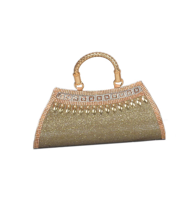     			Sunvika House Tan Fabric Handheld Bag