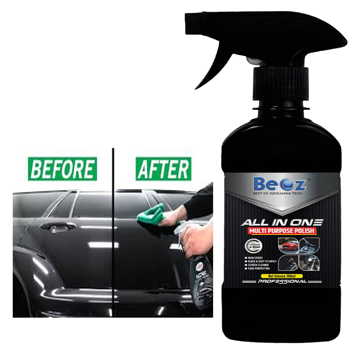     			BEOZ Bike and Car Exterior Polish 0 250 ml with Applicator