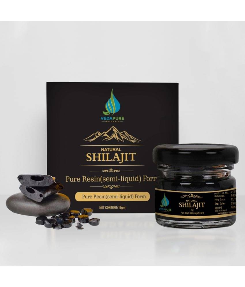     			VEDAPURE Natural Shilajit Resin -15 Gm | Support  Build Immunity | Boost Stamina & Energy | Pure Himalayan Shilajit | Shilajit For Men & Women | Lab Tested Shilajit