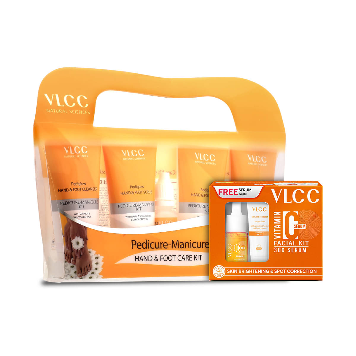 VLCC Vitamin C Facial Kit & Pedicure Manicure Kit Combo-Reduce Tanning (60g+210g) VLCC Vitamin C Facial Kit & Pedicure Manicure Kit Combo-Reduce Tanning (60g+210g)