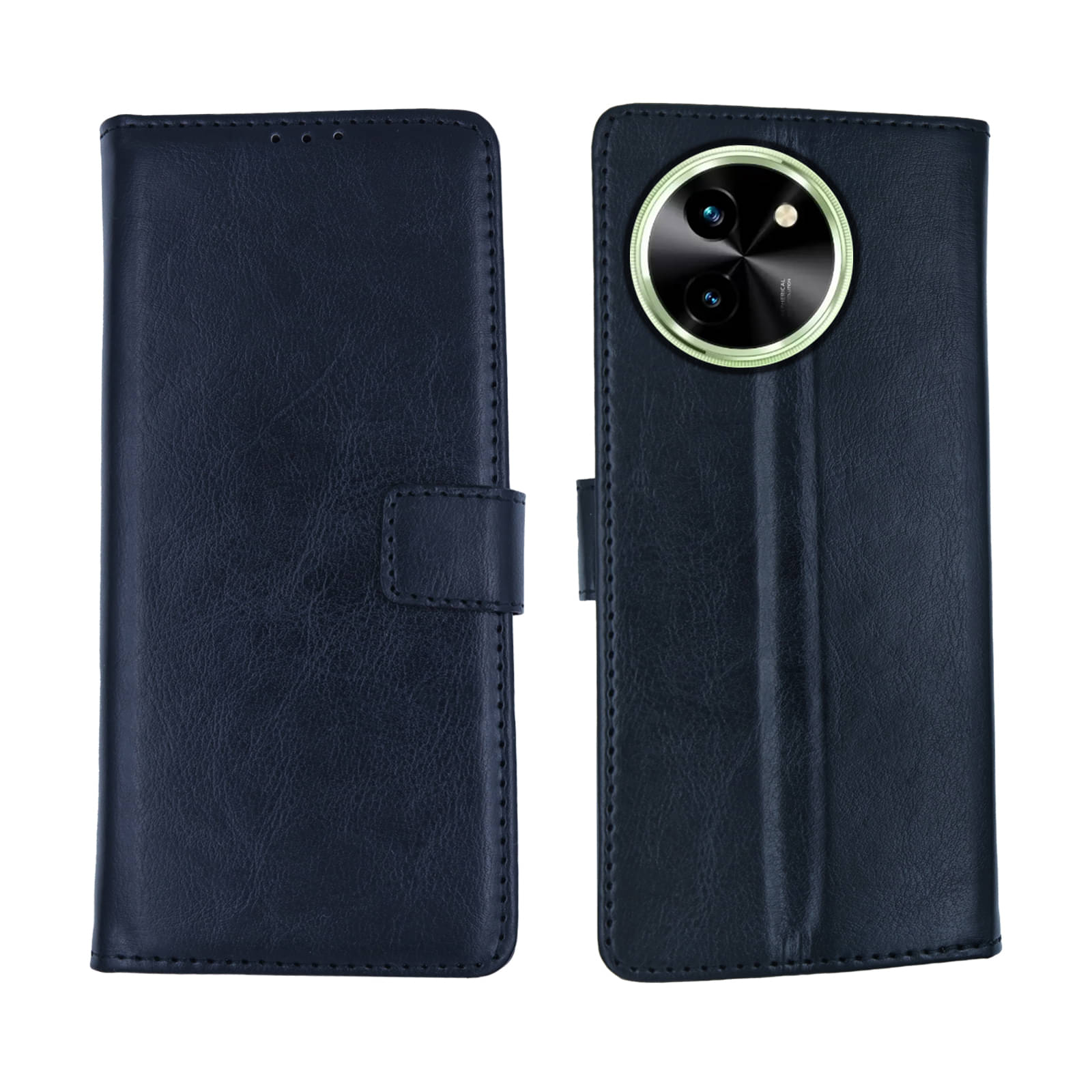     			flip flow Brown Flip Cover Artificial Leather Compatible For Vivo T3x 5G ( Pack of 1 )