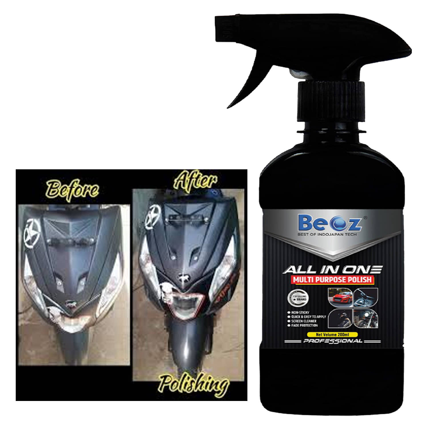 BEOZ - Clear Coat Shine Polish For All Cars & Motorbikes ( Pack of 1 )