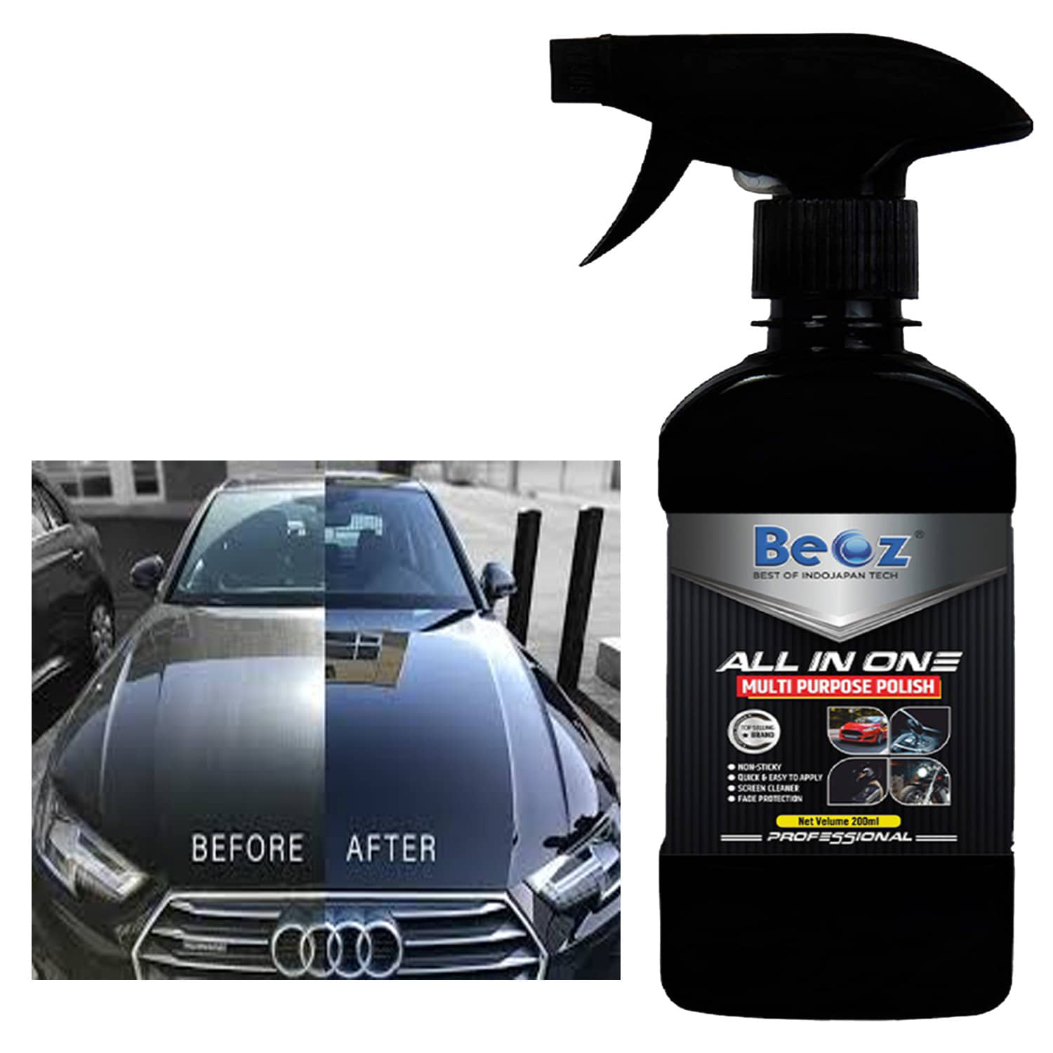 BEOZ - Clear Coat Shine Polish For All Cars & Motorbikes ( Pack of 1 )