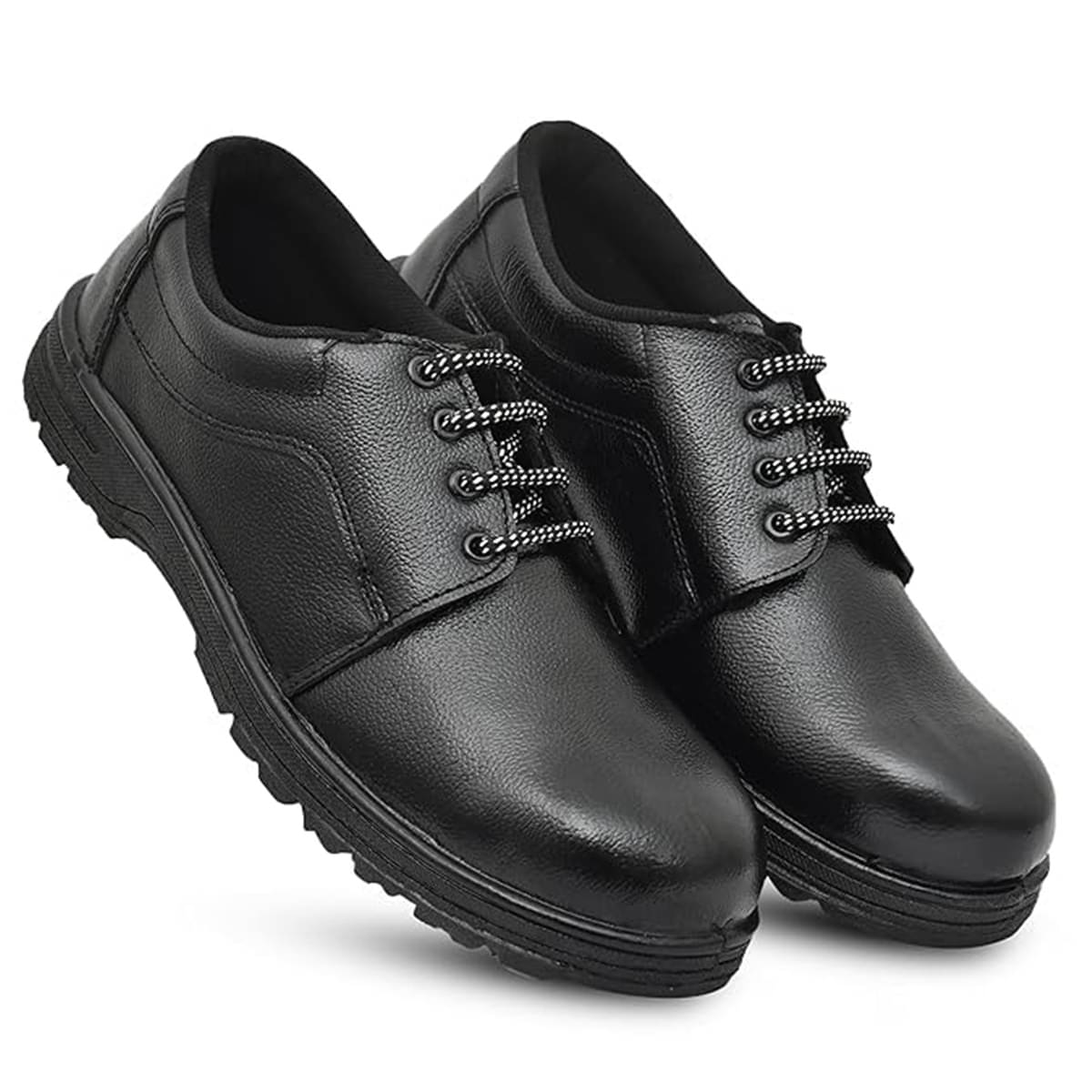     			Biggie Mid Ankle Black Safety Shoes