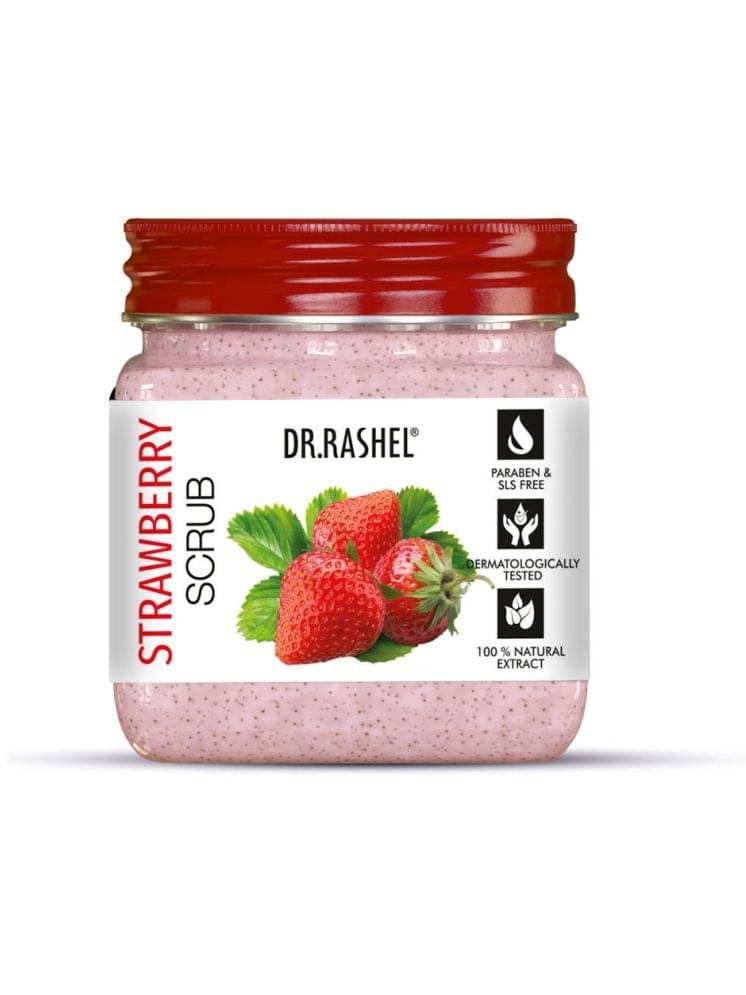 DR.RASHEL STRAWBERRY FACE and BODY SCRUB For MEN and WOMEN (380 ml, Pack OF 1) DR.RASHEL STRAWBERRY FACE and BODY SCRUB For MEN and WOMEN (380 ml, Pack OF 1)