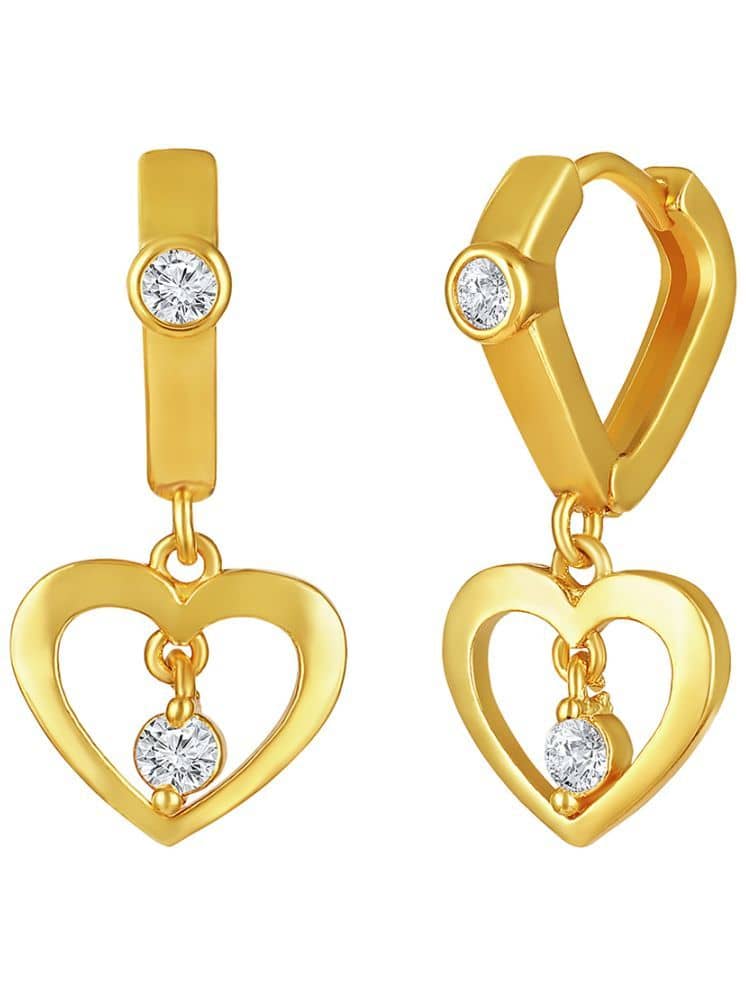 Drashti Collection Golden Drop Earrings ( Pack of 1 ) - Earrings | Buy online on ZillyBuy