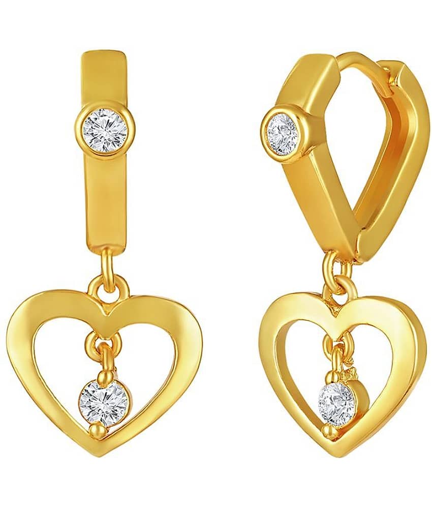 Drashti Collection Golden Drop Earrings ( Pack of 1 ) - Earrings | Buy online on ZillyBuy