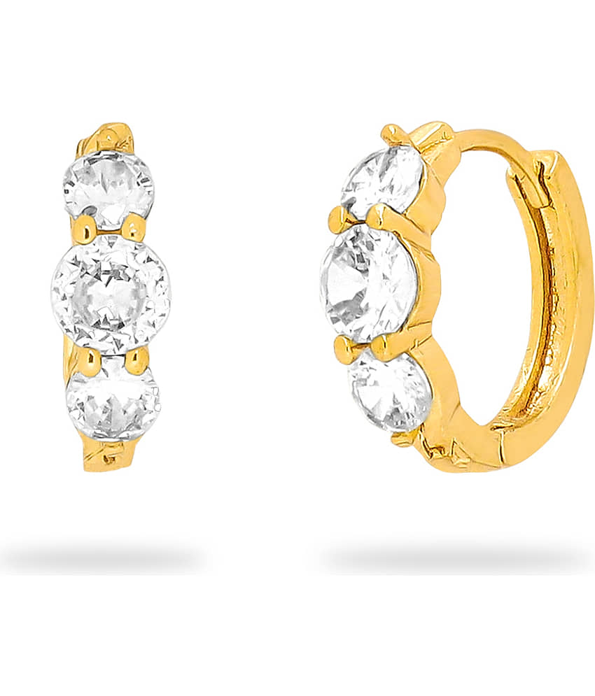 Drashti Collection Golden Huggies Earrings ( Pack of 1 ) - Earrings | Buy online on ZillyBuy