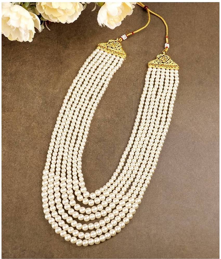 Dulha groom sherwani Necklace/Moti Mala for Men for wedding | Groom Mala - Jewellery Sets | Buy online on ZillyBuy