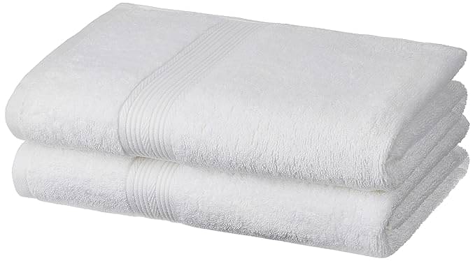     			Dyana Core Cotton Solid 400 -GSM Bath Towel ( Pack of 2 ) - Off White