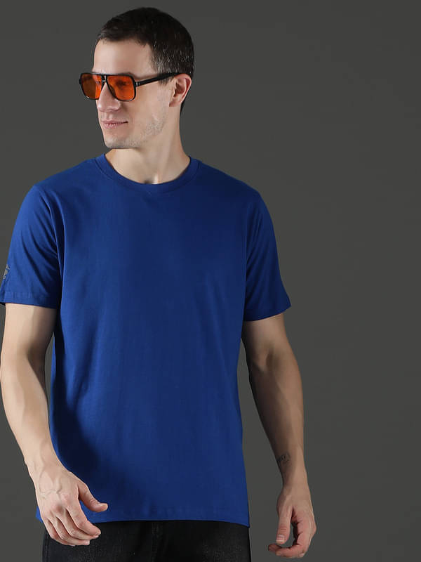     			EPPE Pack of 1 Cotton Regular Fit Men's T-Shirt ( Navy Blue )