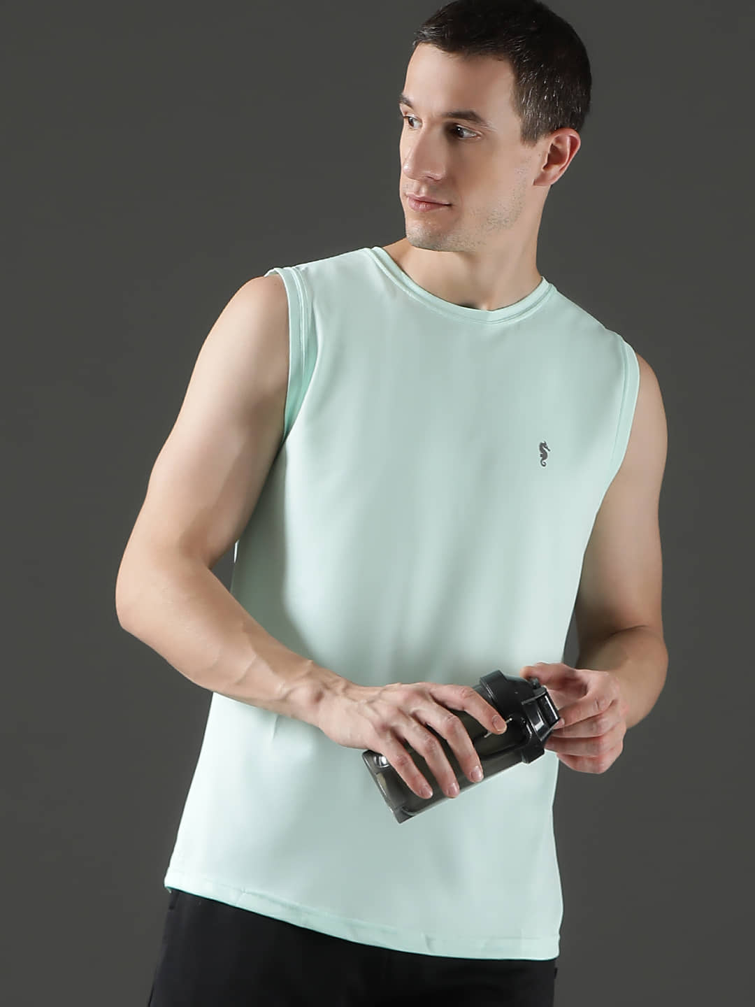 EPPE Navy Blue Polyester Regular Fit Men's Tanks ( Pack of 1 )