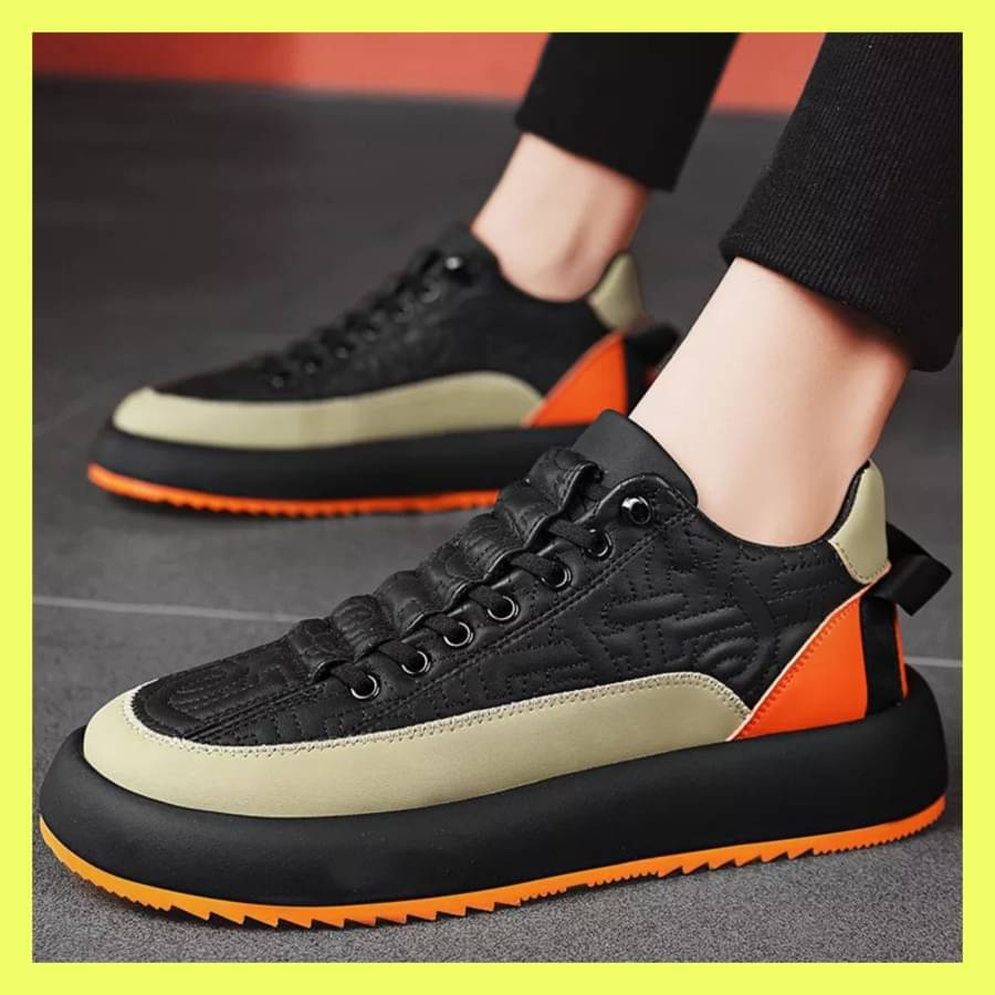 Walking Shoe Bonker Shoes FOGGY BONKERS Black Men's Sneakers