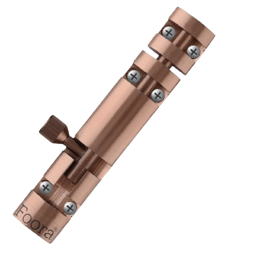 Foora Elite Zaylo Tower Bolt | 4 Inch Reinforced Stainless Steel Rod with Ergonomic Knob | Advanced Aluminum Construction with Premium S.S. Finish | High-Security Lock for Doors, Windows, Gates | Pack of 1     			Foora Elite Zaylo Tower Bolt | 4 Inch Reinforced Stainless Steel Rod with Ergonomic Knob | Advanced Aluminum Construction with Premium S.S. Finish | High-Security Lock for Doors, Windows, Gates | Pack of 1