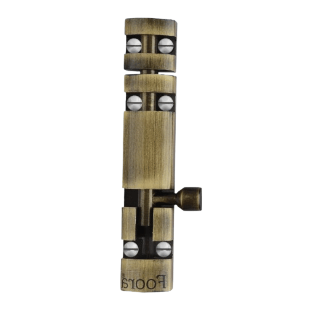 Foora Premium Zaylo Tower Bolt | 4 Inch High-Strength Stainless Steel Rod with Ergonomic Knob | Advanced Aluminum Body with Sleek S.S. Finish | High-Security Lock for Doors, Windows, Gates | Pack of 1 Foora Premium Zaylo Tower Bolt | 4 Inch High-Strength Stainless Steel Rod with Ergonomic Knob | Advanced Aluminum Body with Sleek S.S. Finish | High-Security Lock for Doors, Windows, Gates | Pack of 1