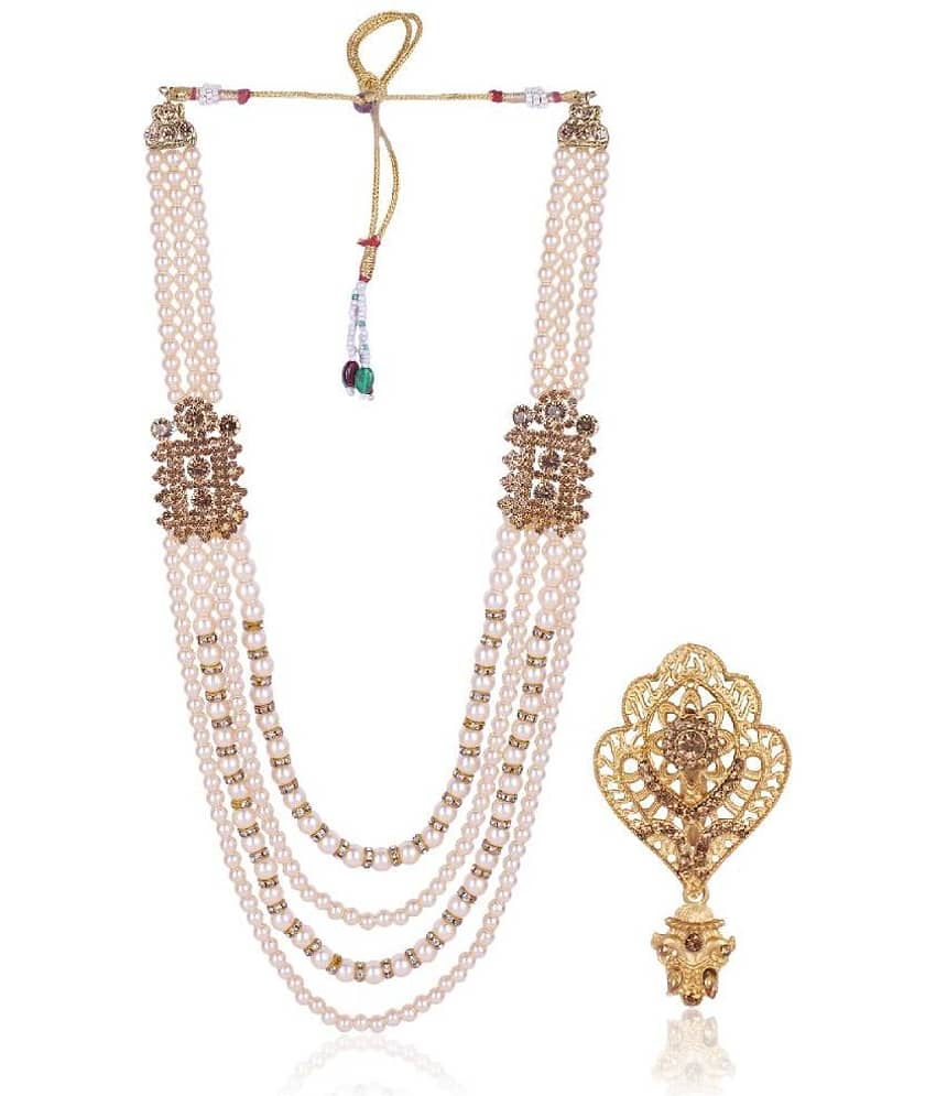 JIYANSHI FASHION : GROOM ETHNIC MALA,L.C.T COLOR,SS-MALA,BR-95 - Jewellery Sets | Buy online on ZillyBuy