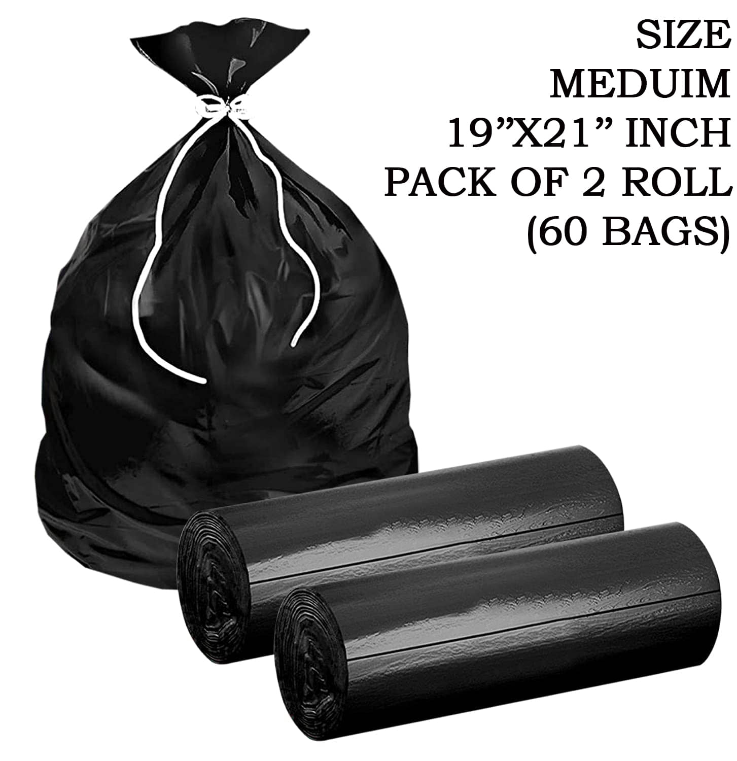 Pristu Black Oxo-Biodegradable Garbage Bag
