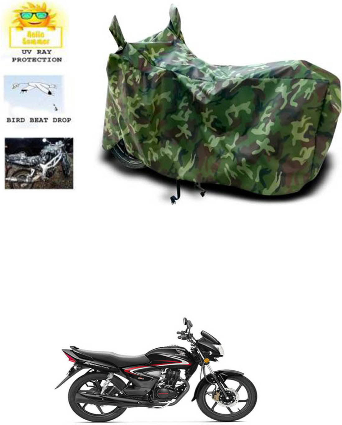 RONISH Bike Body Cover for Honda CB Shine ( Pack of 1 ) , Multicolour