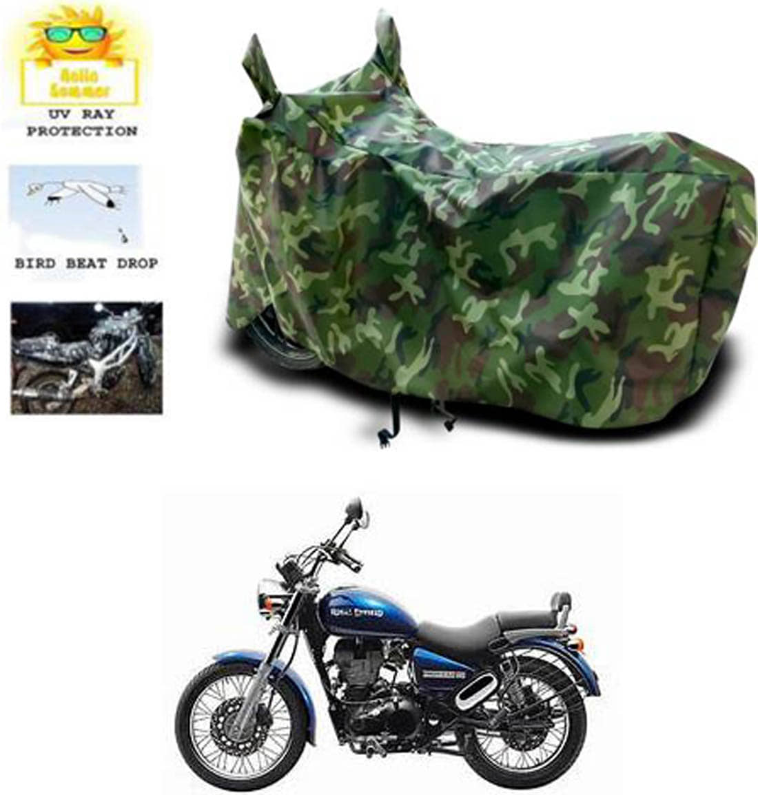 RONISH Bike Body Cover for Royal Enfield Thunderbird 350 ( Pack of 1 ) , Multicolour