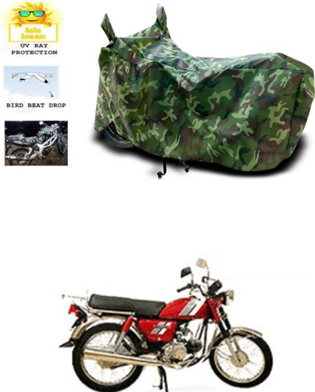 RONISH Bike Body Cover for Hero CD 100 SS ( Pack of 1 ) , Multicolour