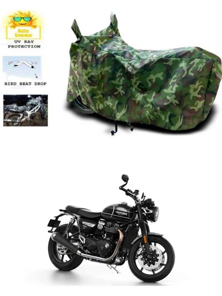 RONISH Bike Body Cover for Triumph All Bike Models ( Pack of 1 ) , Multicolour     			RONISH Bike Body Cover for Triumph All Bike Models ( Pack of 1 ) , Multicolour