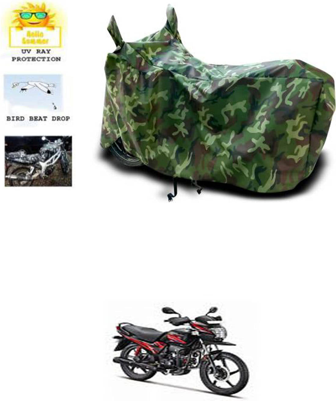 RONISH Bike Body Cover for Hero Passion Pro TR ( Pack of 1 ) , Multicolour