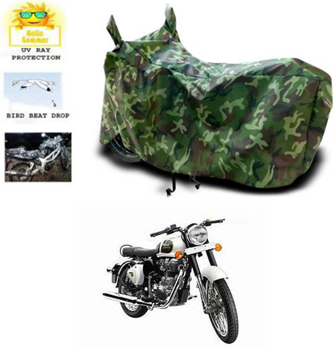 RONISH Bike Body Cover for Royal Enfield Classic 350 ( Pack of 1 ) , Multicolour