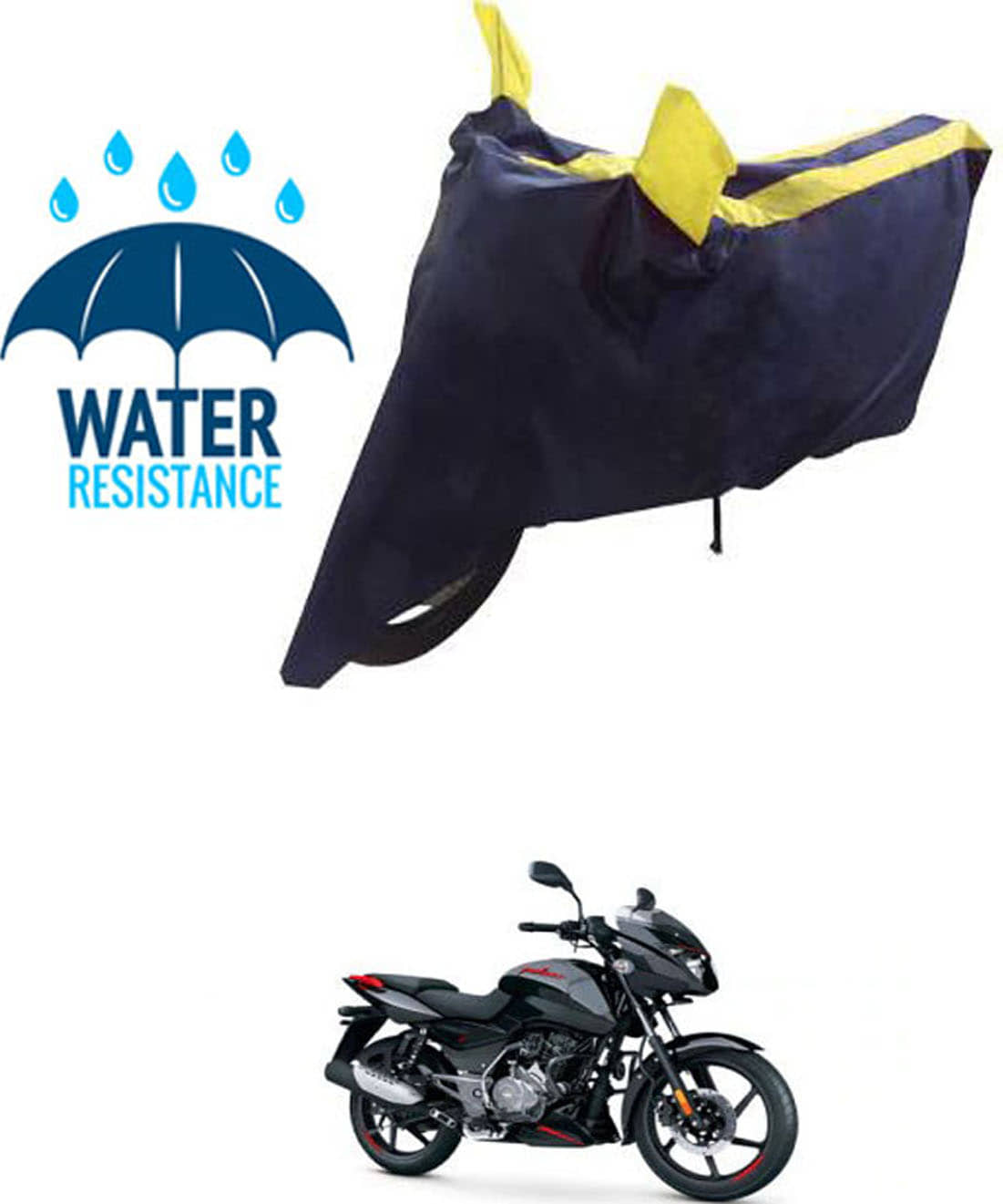 RONISH Bike Body Cover for Bajaj Pulsar 150 F ( Pack of 1 ) , Yellow