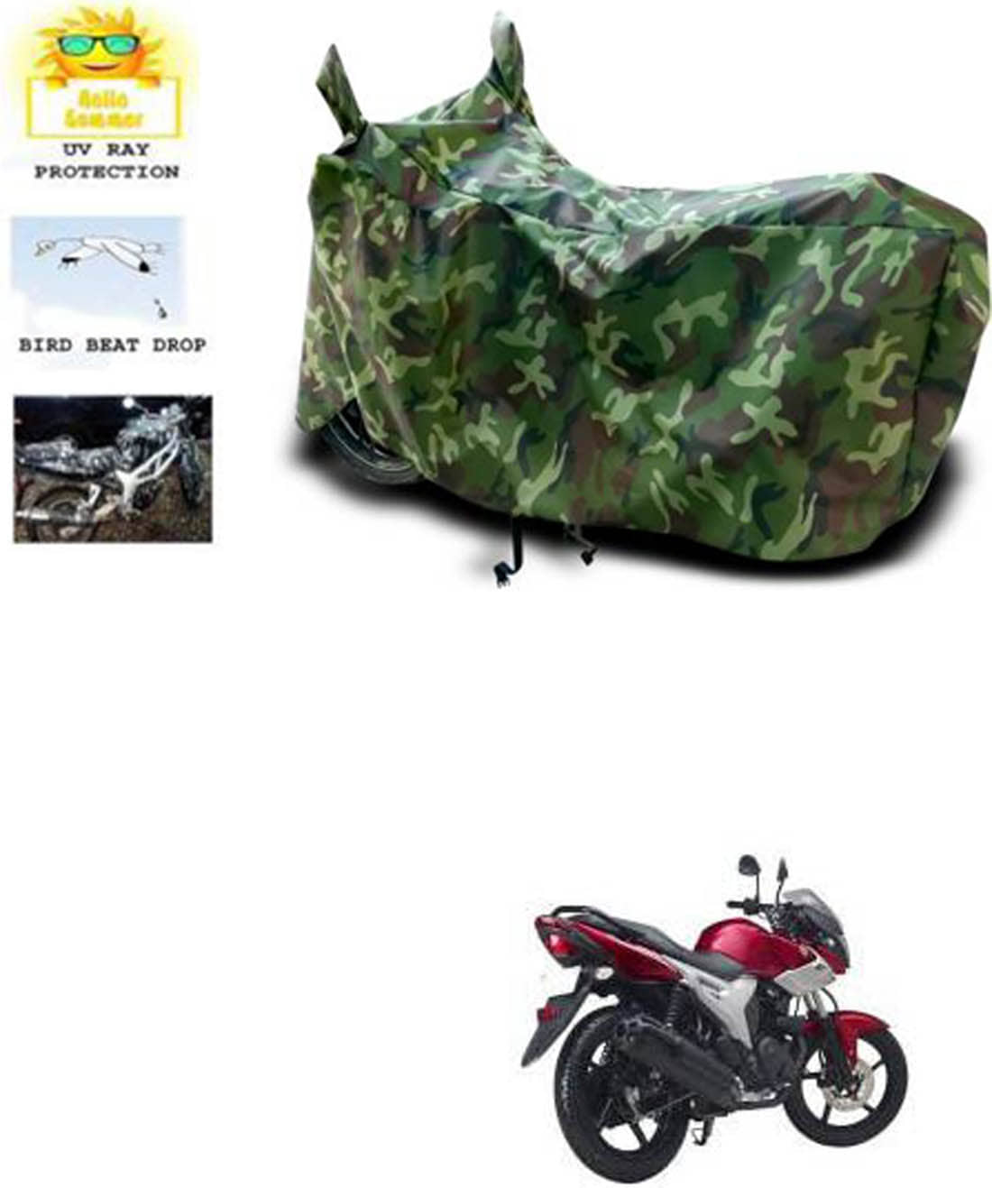 RONISH Bike Body Cover for Yamaha All Bike Models ( Pack of 1 ) , Multicolour