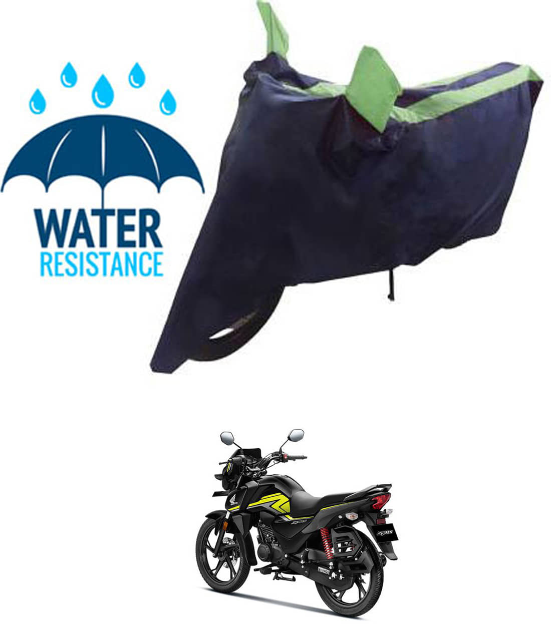 RONISH Bike Body Cover for Honda CB 125 Shine SP ( Pack of 1 ) , Green