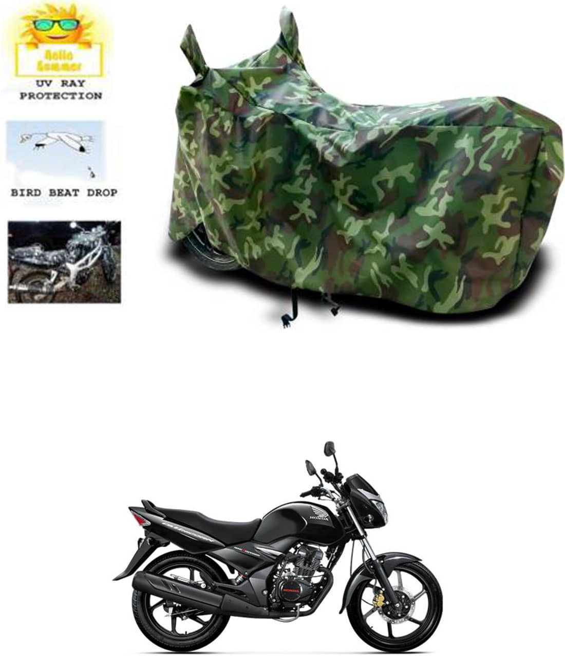 RONISH Bike Body Cover for Honda CB Unicorn 150 ( Pack of 1 ) , Multicolour