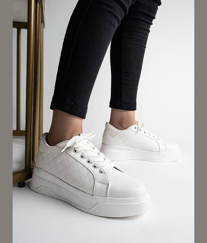 Shoetopia - White Women's Sneakers - Casual Shoes | Buy online on ZillyBuy