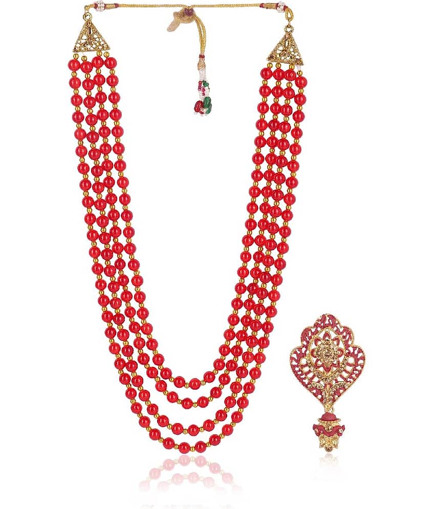 Wedding Groom Mala & Brooch Set for Men - Jewellery Sets | Buy online on ZillyBuy