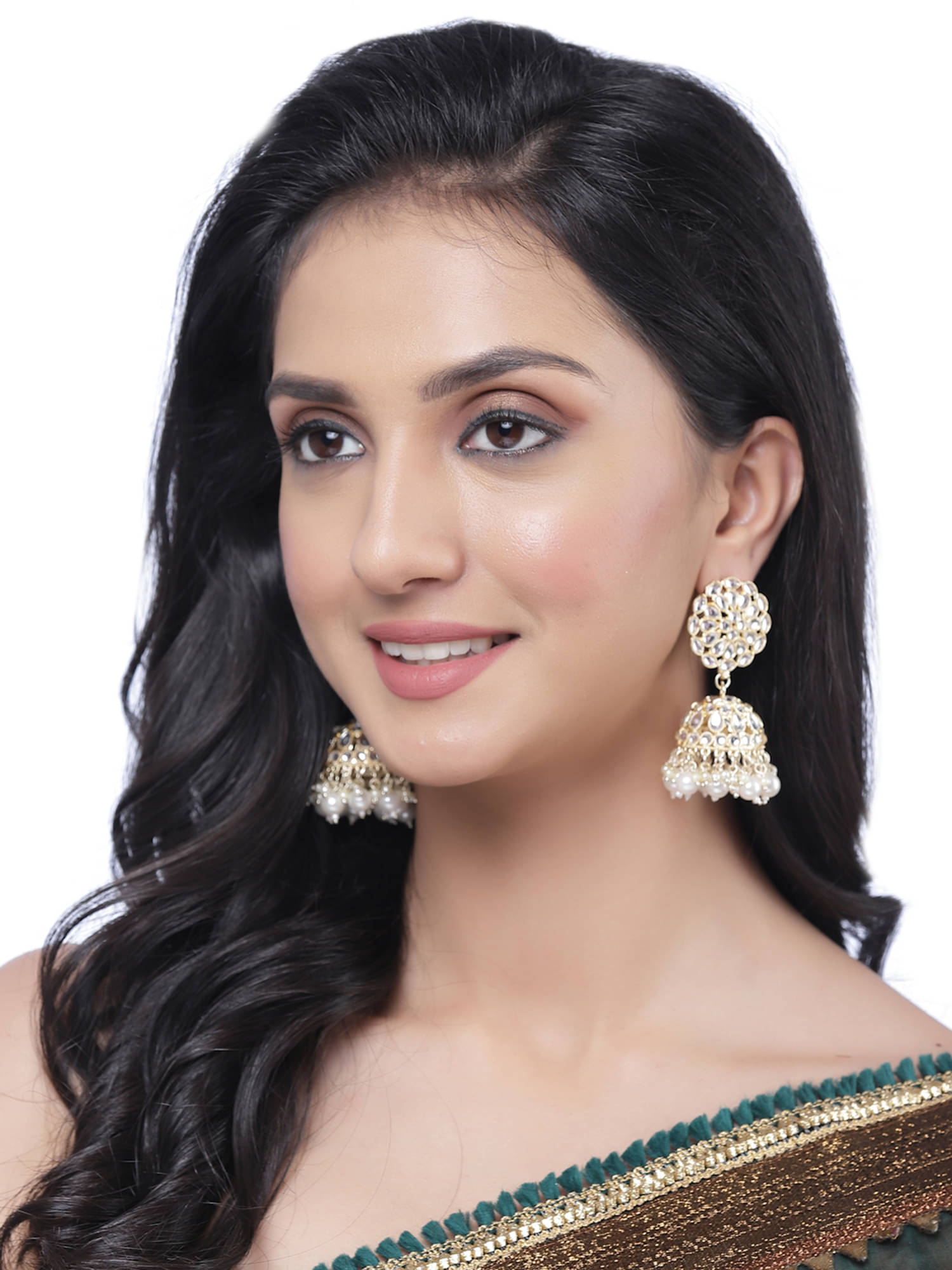     			Zeneme Bronze Jhumki Earrings ( Pack of 1 )