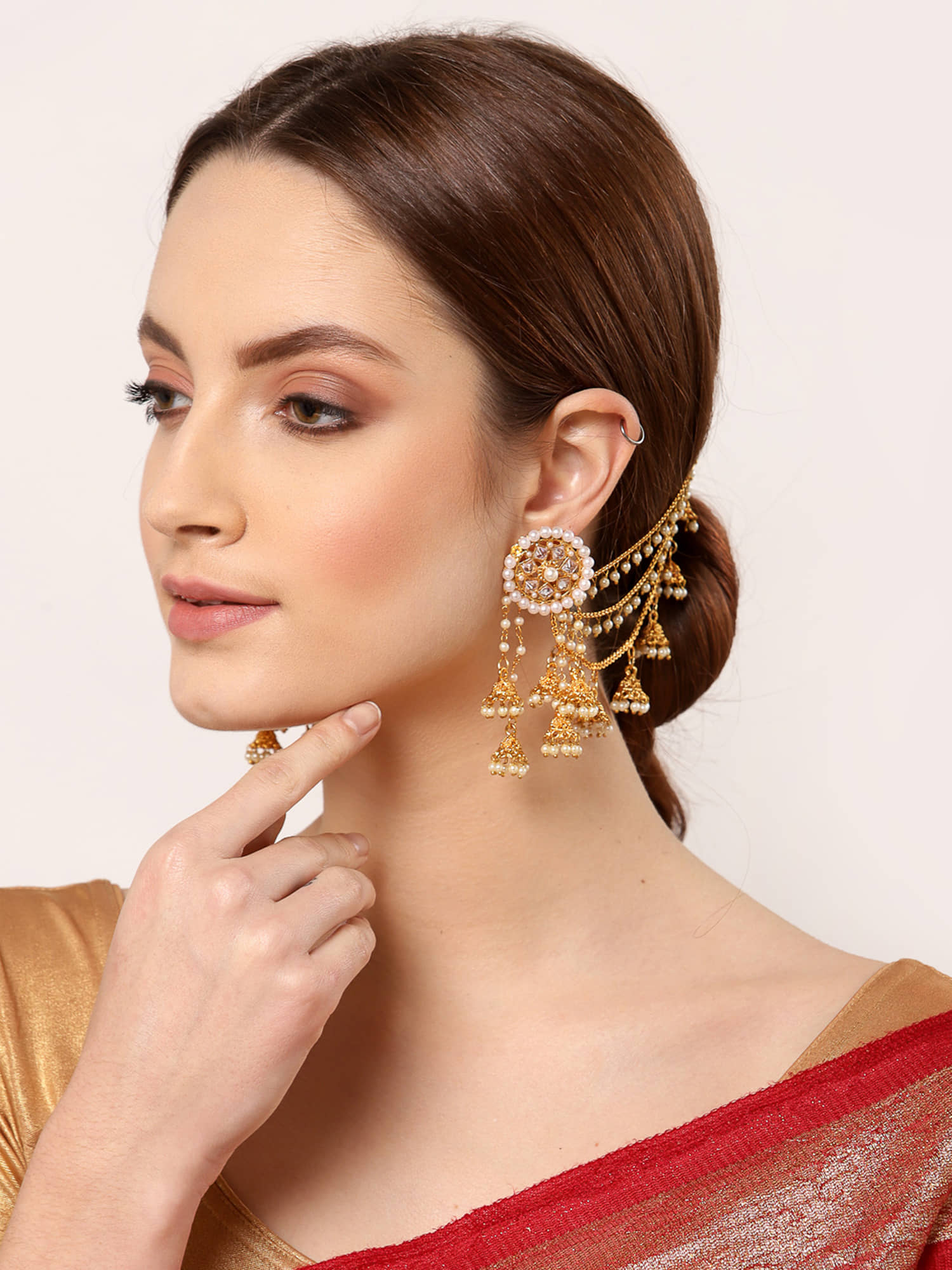 Zeneme Multi Color EarCuff Earrings ( Pack of 1 ) - Earrings | Buy online on ZillyBuy