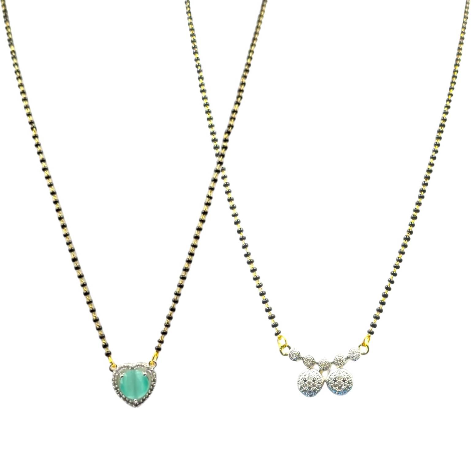     			AKLINA Multi Color Mangalsutra Set ( Pack of 2 )