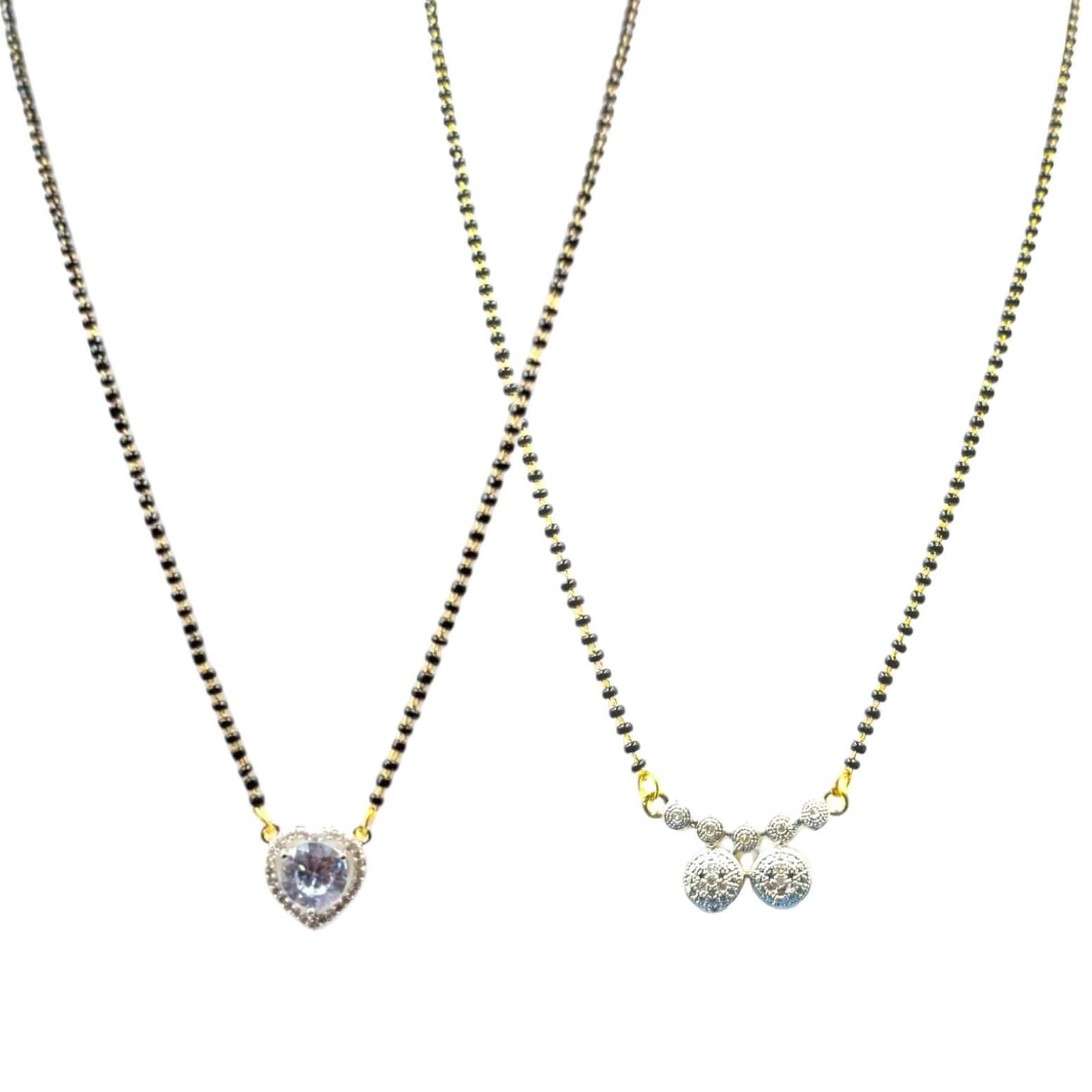     			AKLINA Multi Color Mangalsutra Set ( Pack of 2 )