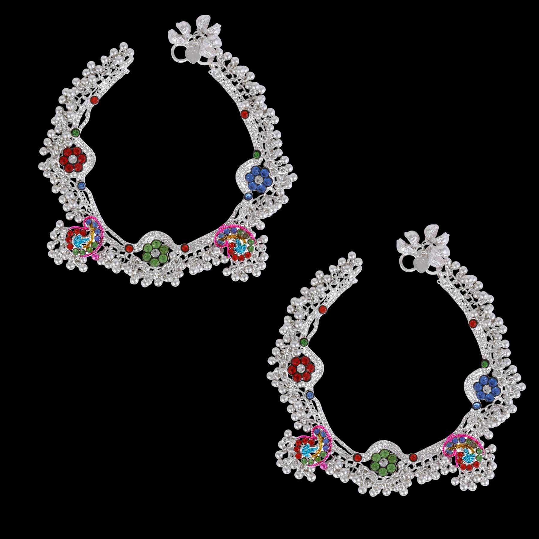 AKLINA Multicolor Anklets ( Pack of 2 )     			AKLINA Multicolor Anklets ( Pack of 2 )