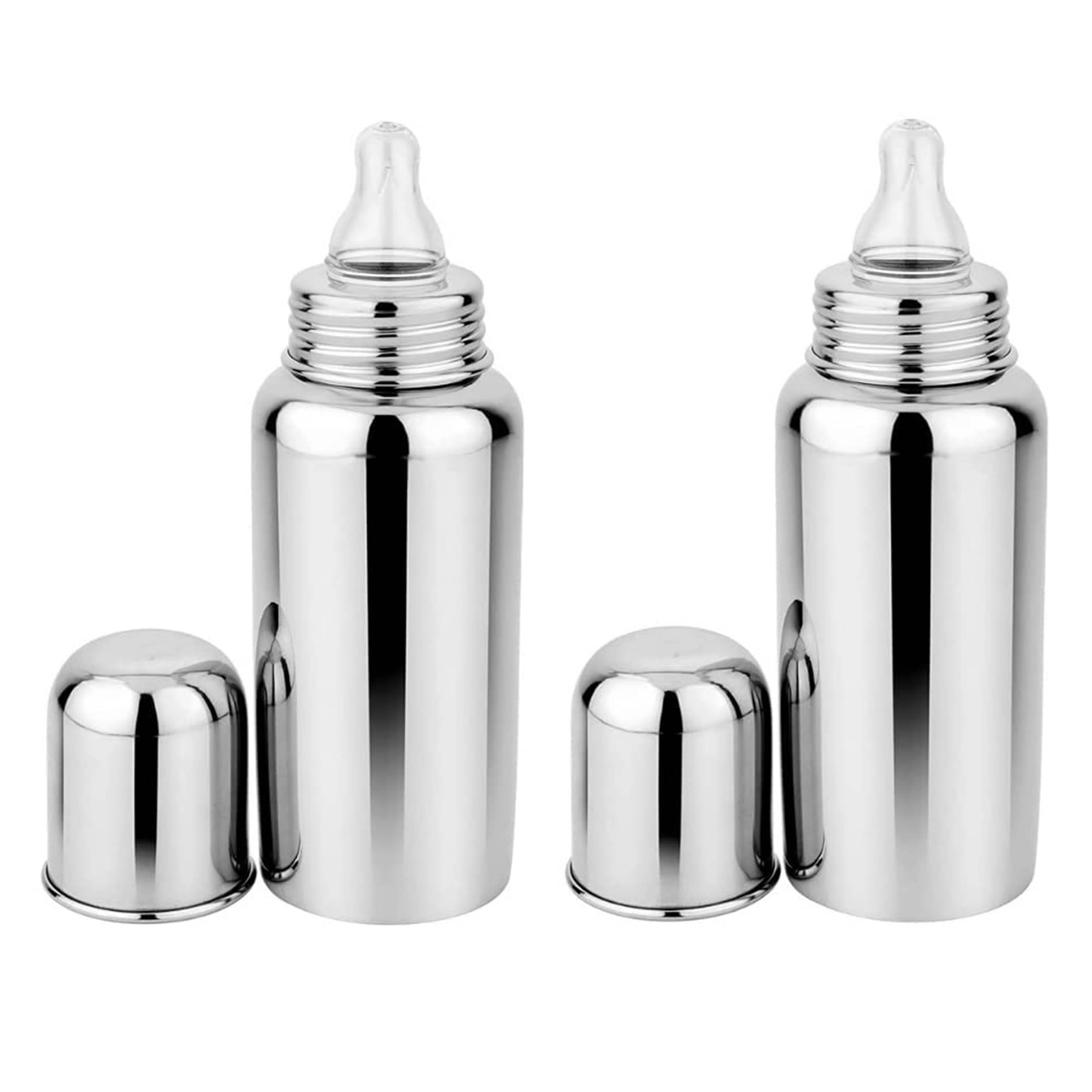 ATIPRIYA 250 Silver Feeding Bottle ( Pack of 2 ) ATIPRIYA 250 Silver Feeding Bottle ( Pack of 2 )