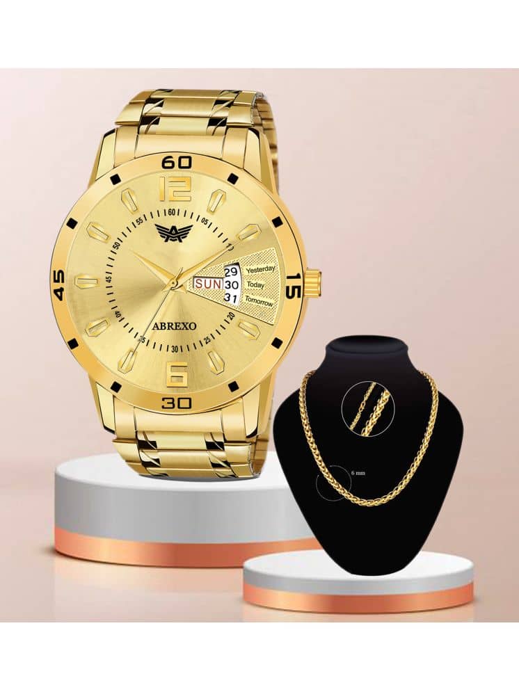 Abrexo Gold Stainless Steel Analog Men's Watch